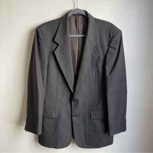Vintage Oleg Cassini Couture Men's Suit Jacket Sport Coat A & S Gray  42